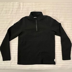 Reigning Champ Black 1/4 Zip Sweater